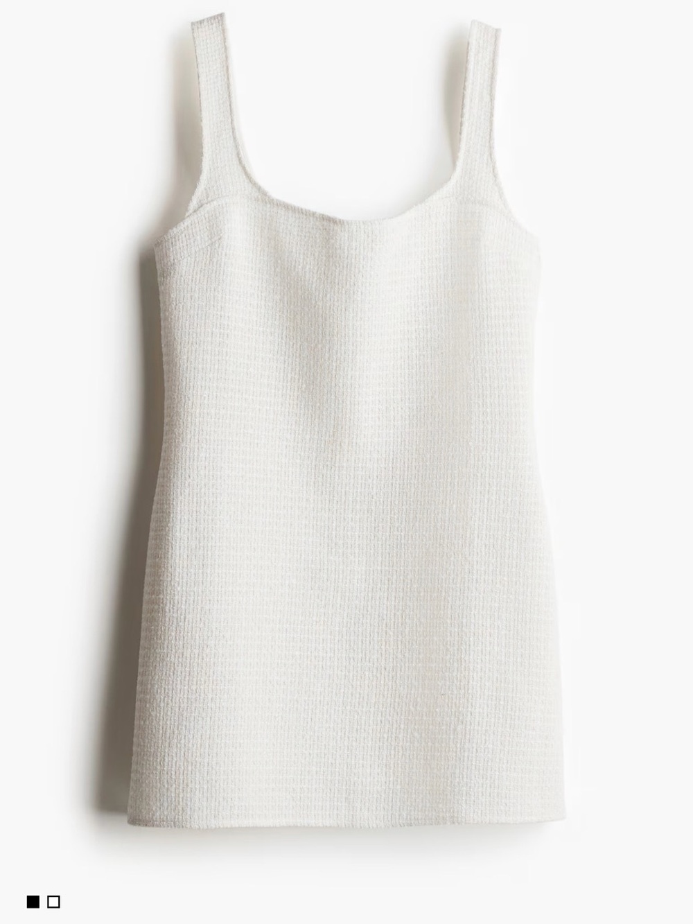 H&M White Knit Mini Dress